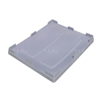 翌嘉YJ4121755 塑料卡板箱叉车移动周转箱 卡板箱盖子灰色 1200*1000