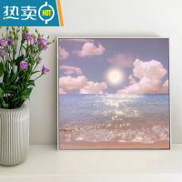 敬平卓尔 北欧ins风大海风景摆画温馨浪漫卧室背景墙装饰画2021新款装饰画
