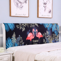 家柏饰(CORATED)欧式全包床头罩套床头套罩弹力布软包床靠背罩防尘保护套1.51.8米 轻奢火烈鸟 1.2米