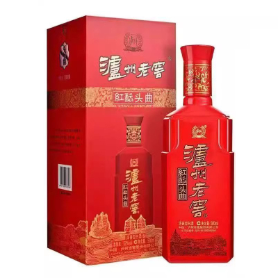 泸州老窖红酝头曲52度500ml*1瓶浓香型白酒礼盒装 2023年