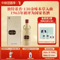 董酒[商务礼赠] 老字号H6 董香型白酒 景德镇陶瓷 非遗酿造 54度 500ml 1瓶 单瓶装